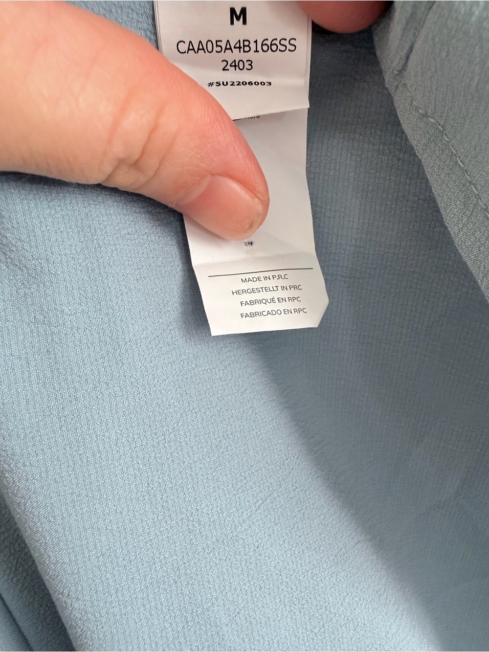 Cupshe Blue Square-Neck Puff Sleeve Dress - Picture 5 of 5